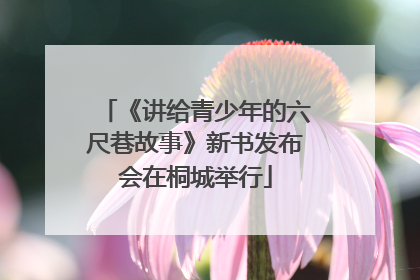 《讲给青少年的六尺巷故事》新书发布会在桐城举行