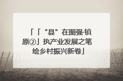 「“县”在图强·镇原②」执产业发展之笔 绘乡村振兴新卷