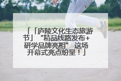 「庐陵文化生态旅游节」“精品线路发布+研学品牌亮相” 这场开幕式亮点纷呈！
