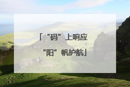 “码”上响应 “阳”帆护航