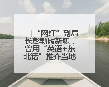 “网红”副局长彭勃履新职，曾用“英语+东北话”推介当地大米