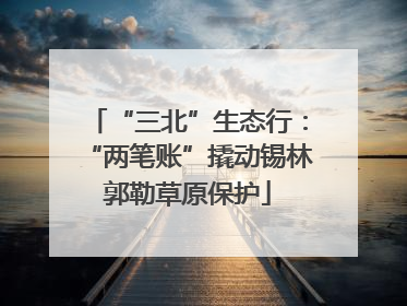 “三北”生态行：“两笔账”撬动锡林郭勒草原保护