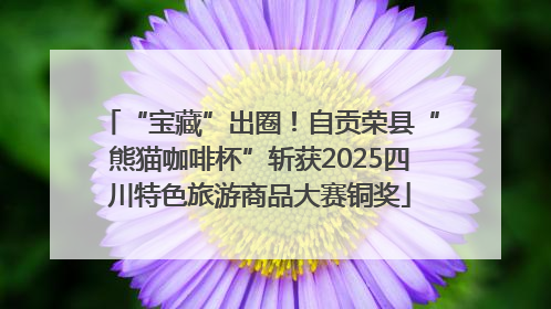 “宝藏”出圈！自贡荣县“熊猫咖啡杯”斩获2025四川特色旅游商品大赛铜奖