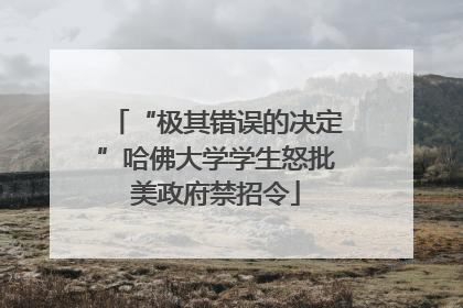 “极其错误的决定”哈佛大学学生怒批美政府禁招令