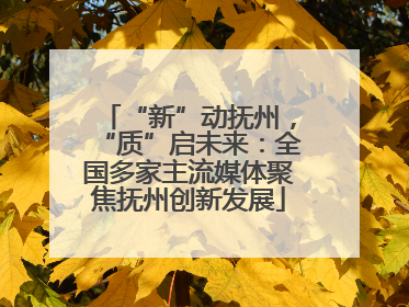 “新”动抚州，“质”启未来：全国多家主流媒体聚焦抚州创新发展