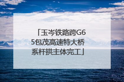 玉岑铁路跨G65包茂高速特大桥系杆拱主体完工