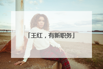 王红，有新职务