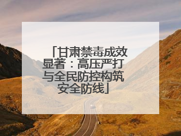 甘肃禁毒成效显著：高压严打与全民防控构筑安全防线