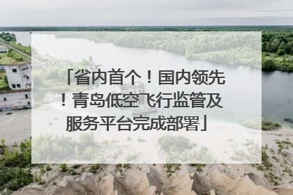省内首个！国内领先！青岛低空飞行监管及服务平台完成部署