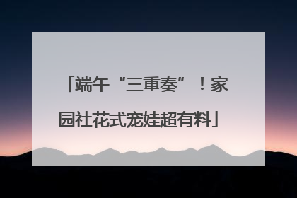 端午“三重奏”！家园社花式宠娃超有料