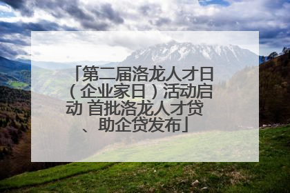 第二届洛龙人才日（企业家日）活动启动 首批洛龙人才贷、助企贷发布