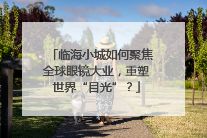 临海小城如何聚焦全球眼镜大业，重塑世界“目光”？