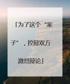 为了这个“案子”，控辩双方激烈辩论