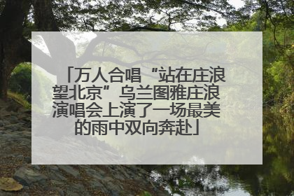 万人合唱“站在庄浪望北京”乌兰图雅庄浪演唱会上演了一场最美的雨中双向奔赴