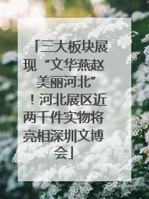 三大板块展现“文华燕赵 美丽河北”！河北展区近两千件实物将亮相深圳文博会