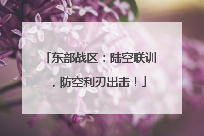 东部战区：陆空联训，防空利刃出击！