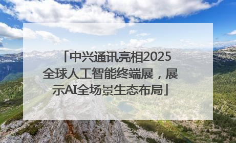 中兴通讯亮相2025全球人工智能终端展，展示AI全场景生态布局