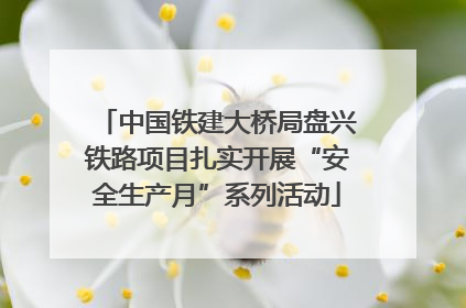 中国铁建大桥局盘兴铁路项目扎实开展“安全生产月”系列活动