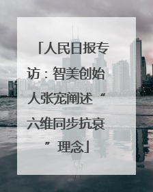 人民日报专访：智美创始人张宠阐述“六维同步抗衰”理念