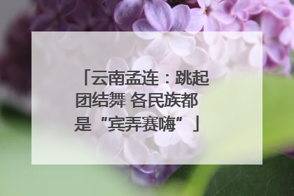 云南孟连：跳起团结舞 各民族都是“宾弄赛嗨”