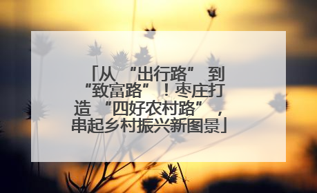 从 “出行路” 到 “致富路”！枣庄打造 “四好农村路”，串起乡村振兴新图景