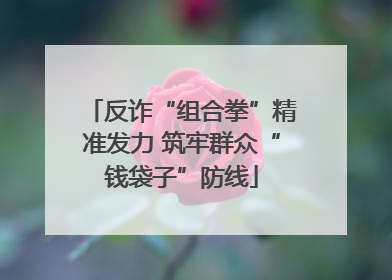 反诈“组合拳”精准发力 筑牢群众“钱袋子”防线