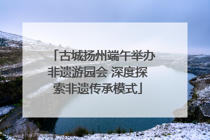 古城扬州端午举办非遗游园会 深度探索非遗传承模式