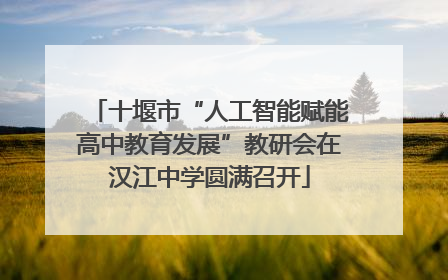 十堰市“人工智能赋能高中教育发展”教研会在汉江中学圆满召开