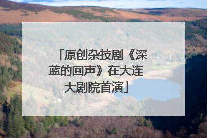 原创杂技剧《深蓝的回声》在大连大剧院首演