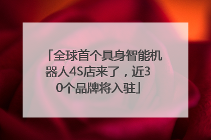 全球首个具身智能机器人4S店来了，近30个品牌将入驻