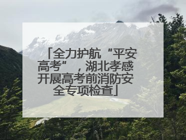 全力护航“平安高考”，湖北孝感开展高考前消防安全专项检查