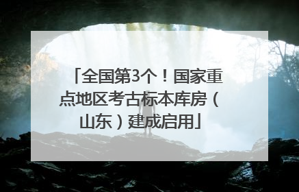 全国第3个！国家重点地区考古标本库房（山东）建成启用