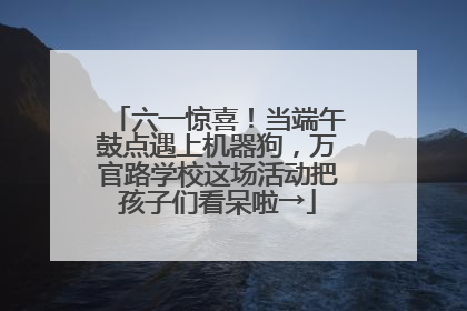 六一惊喜！当端午鼓点遇上机器狗，万官路学校这场活动把孩子们看呆啦→