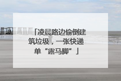 凌晨路边偷倒建筑垃圾，一张快递单“露马脚”