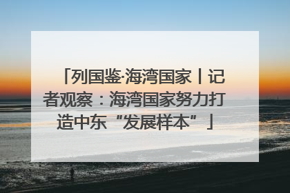 列国鉴·海湾国家丨记者观察：海湾国家努力打造中东“发展样本”