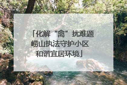 化解“禽”扰难题 崂山执法守护小区和谐宜居环境