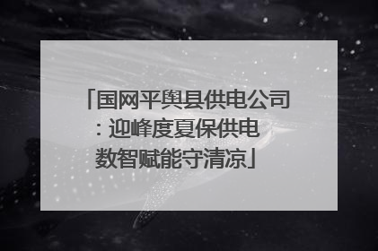 国网平舆县供电公司：迎峰度夏保供电  数智赋能守清凉