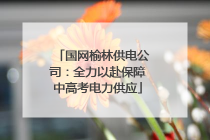 国网榆林供电公司：全力以赴保障中高考电力供应
