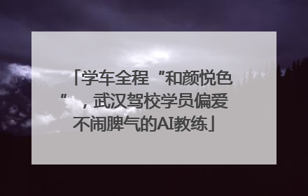 学车全程“和颜悦色”，武汉驾校学员偏爱不闹脾气的AI教练