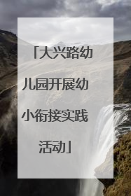 大兴路幼儿园开展幼小衔接实践活动