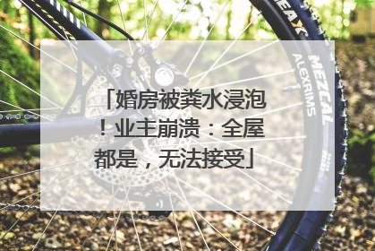 婚房被粪水浸泡！业主崩溃：全屋都是，无法接受