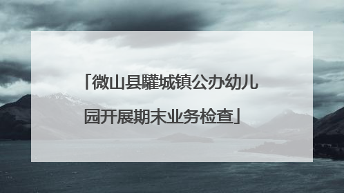 微山县驩城镇公办幼儿园开展期末业务检查