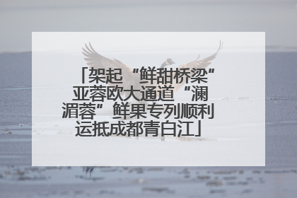 架起“鲜甜桥梁” 亚蓉欧大通道“澜湄蓉”鲜果专列顺利运抵成都青白江