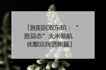 旌阳区双东镇：“旌益态”大米领航 优粮富民谱新篇