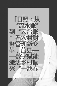 日照：从“流水账”到“云台账”看农村财务管理新变革，莒县——数字赋能激活乡村振兴“一池春水”