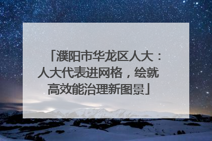 濮阳市华龙区人大：人大代表进网格，绘就高效能治理新图景