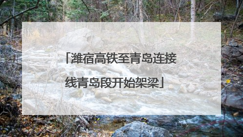潍宿高铁至青岛连接线青岛段开始架梁
