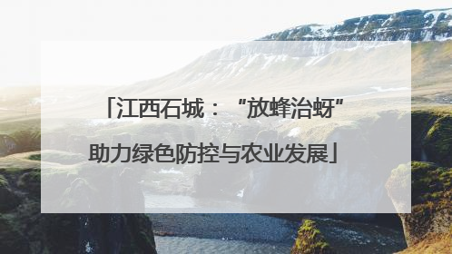 江西石城：“放蜂治蚜”助力绿色防控与农业发展