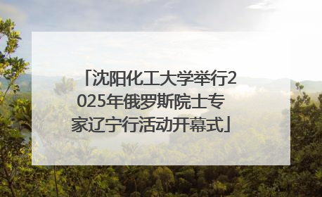 沈阳化工大学举行2025年俄罗斯院士专家辽宁行活动开幕式