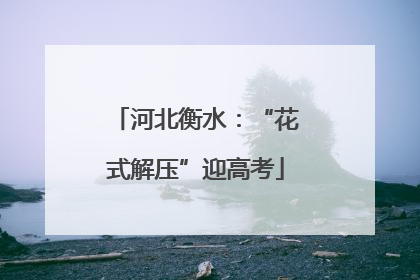 河北衡水：“花式解压”迎高考